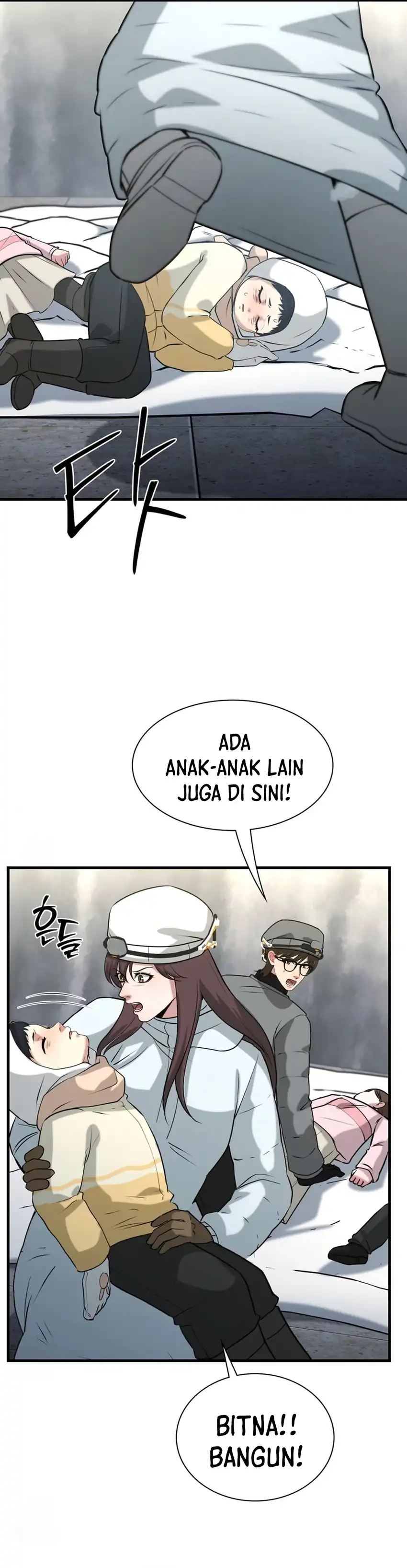 Halaman 24 dari Office Worker in the Ice Age Apocalypse Chapter 49