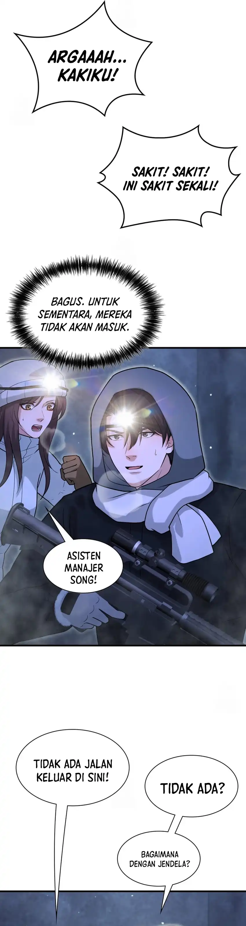 Halaman 33 dari Office Worker in the Ice Age Apocalypse Chapter 49