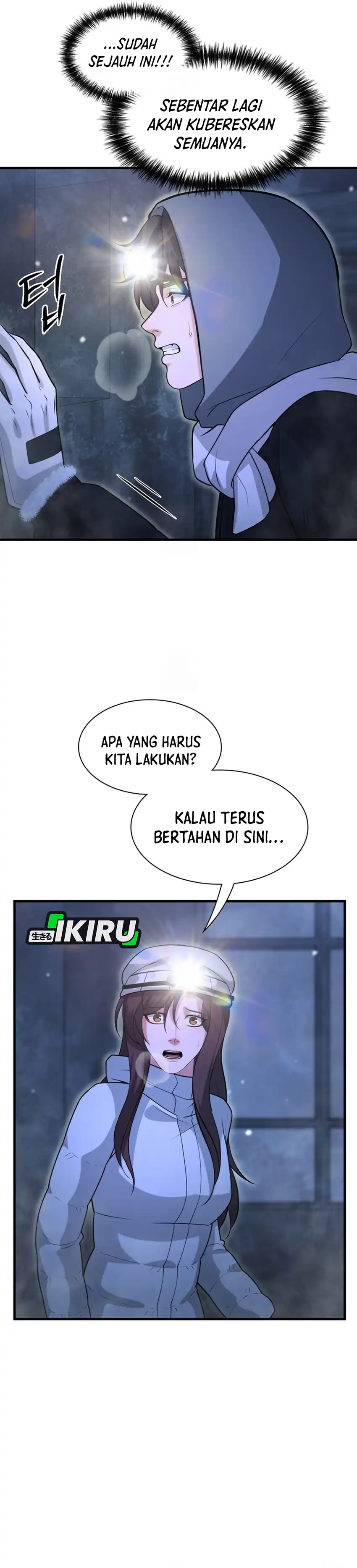 Halaman 37 dari Office Worker in the Ice Age Apocalypse Chapter 49