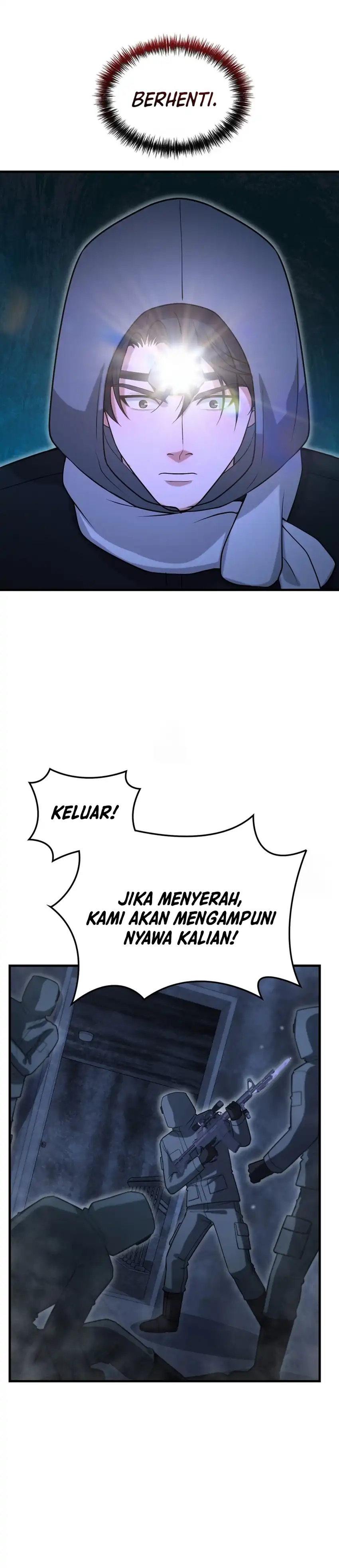 Halaman 39 dari Office Worker in the Ice Age Apocalypse Chapter 49