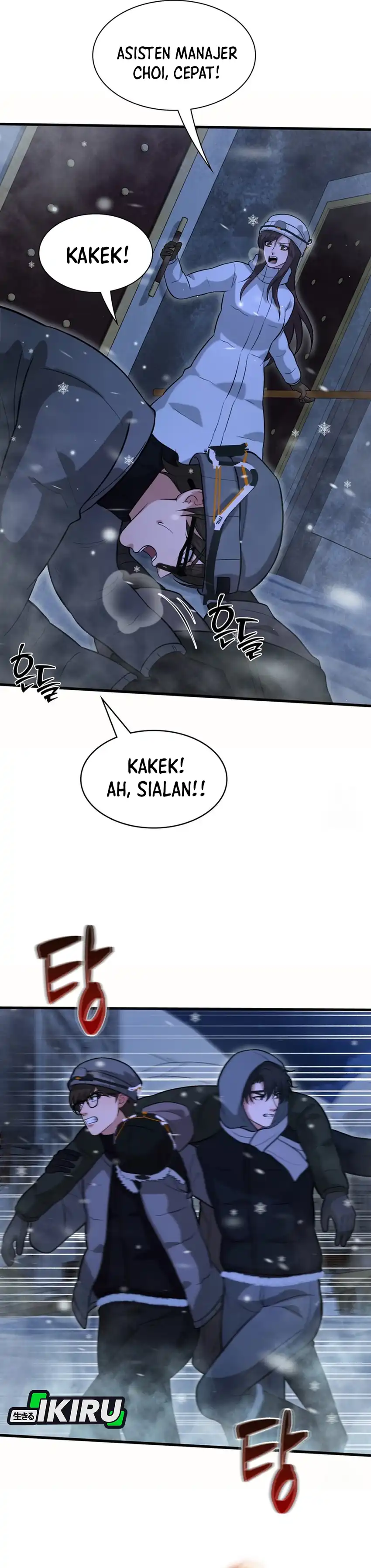 Halaman 4 dari Office Worker in the Ice Age Apocalypse Chapter 49