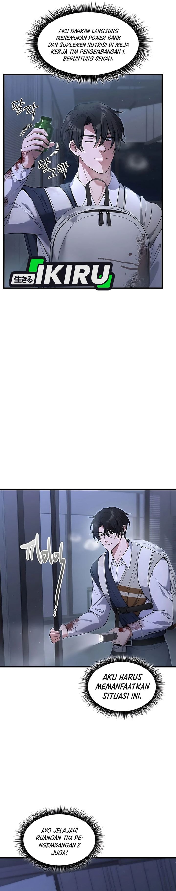 Halaman 18 dari Office Worker in the Ice Age Apocalypse Chapter 6
