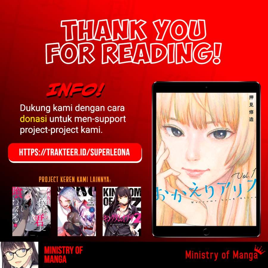 Halaman 33 dari Okaeri Alice Chapter 14