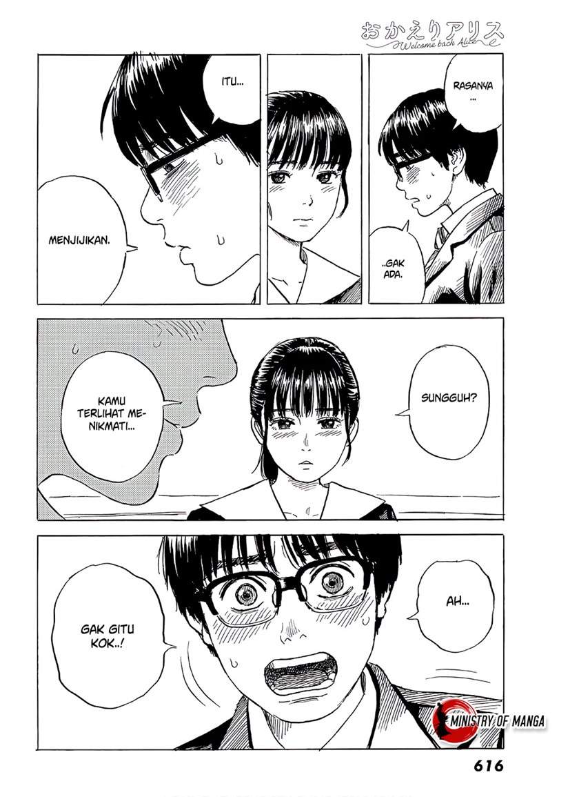 Halaman 15 dari Okaeri Alice Chapter 7