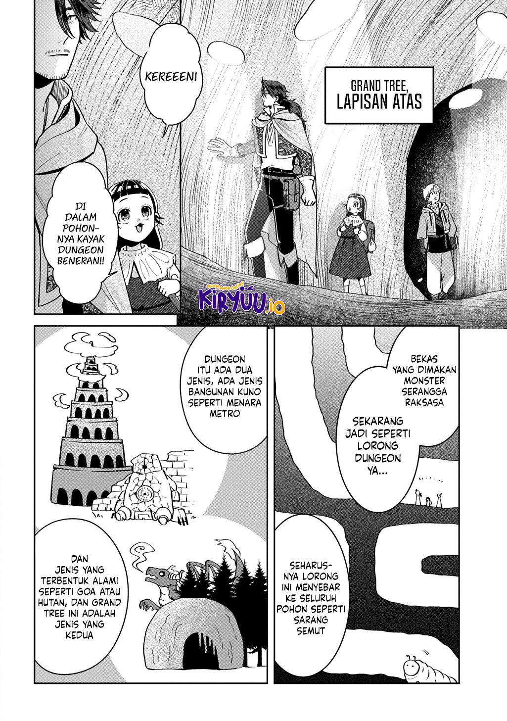 Halaman 14 dari Okami To Randoseru ~Kyu Saishuka To Tensei Musume No Danjon Gohan~ Chapter 4.1