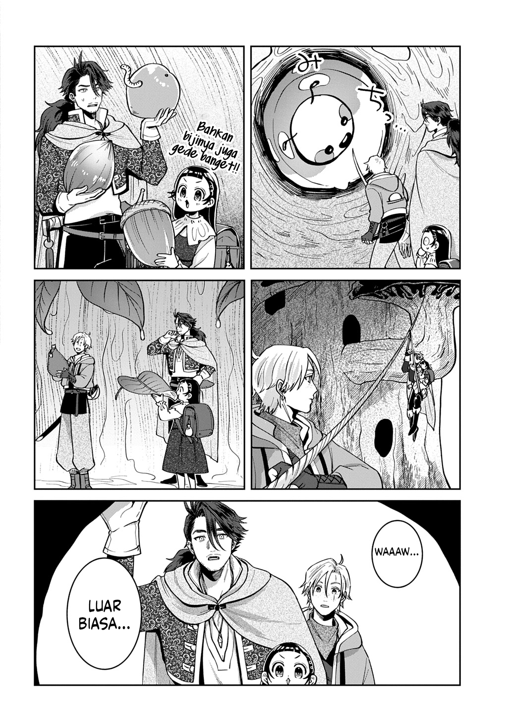 Halaman 18 dari Okami To Randoseru ~Kyu Saishuka To Tensei Musume No Danjon Gohan~ Chapter 4.1