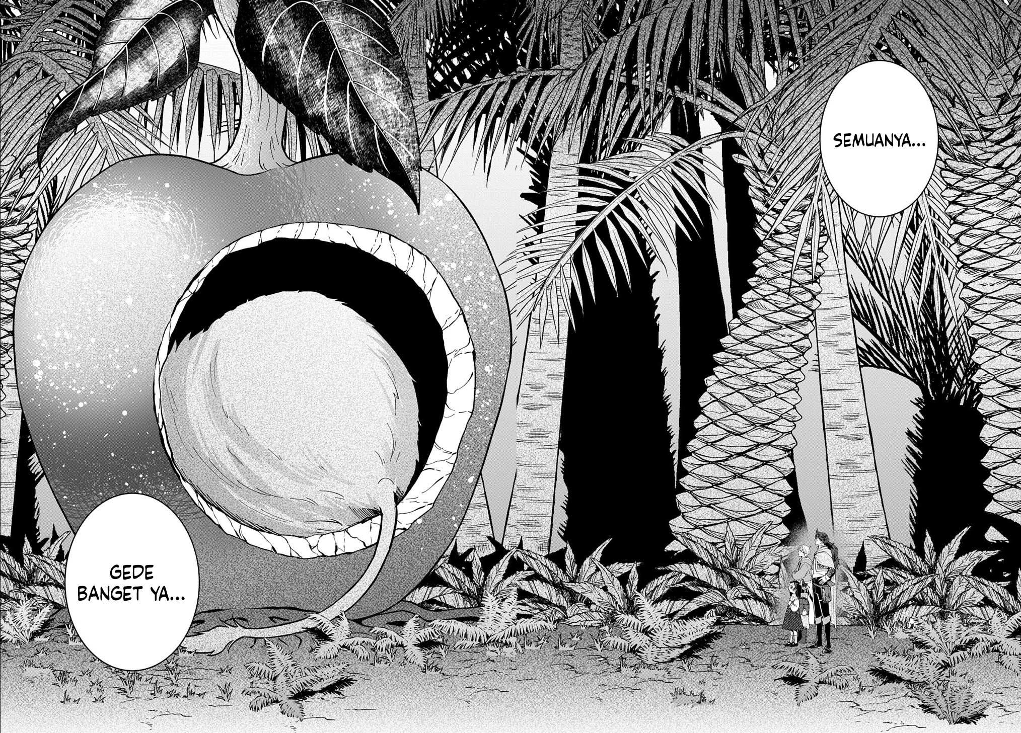 Halaman 3 dari Okami To Randoseru ~Kyu Saishuka To Tensei Musume No Danjon Gohan~ Chapter 4.1
