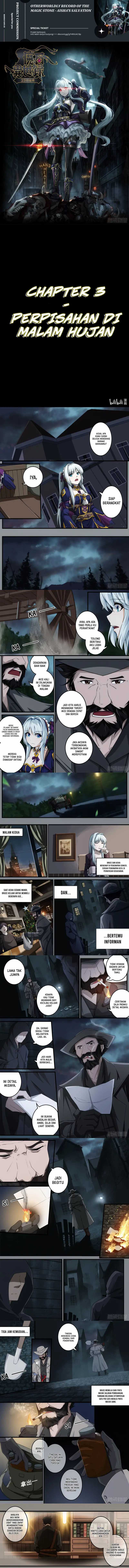 Halaman 1 dari Otherworldly Record of the Magic Stones - Aixia's Salvation Chapter 3
