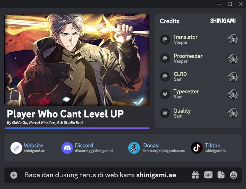 Halaman 1 dari Player Who Can't Level Up Chapter 147