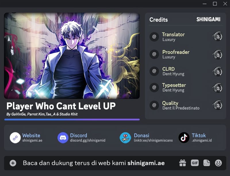 Halaman 1 dari Player Who Can't Level Up Chapter 171