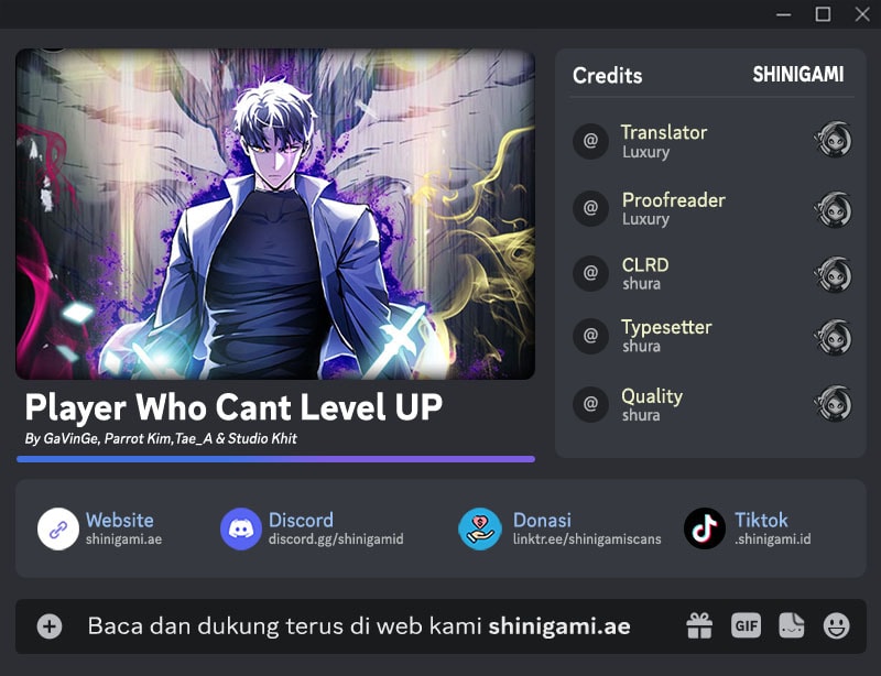 Halaman 1 dari Player Who Can't Level Up Chapter 181