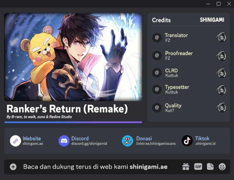 Halaman 1 dari Ranker's Return (2021) Chapter 147