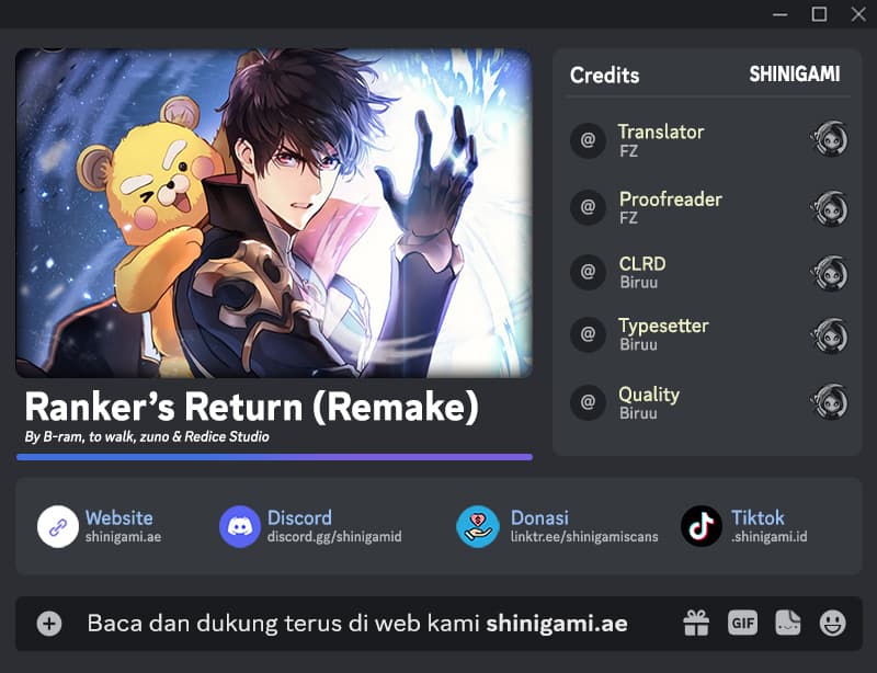 Halaman 1 dari Ranker's Return (2021) Chapter 160