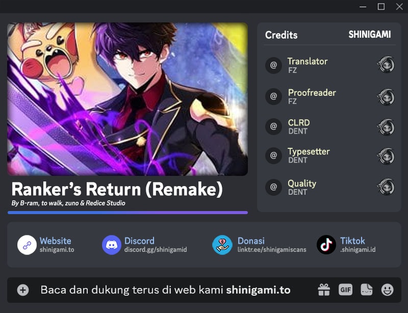 Halaman 1 dari Ranker's Return (2021) Chapter 237
