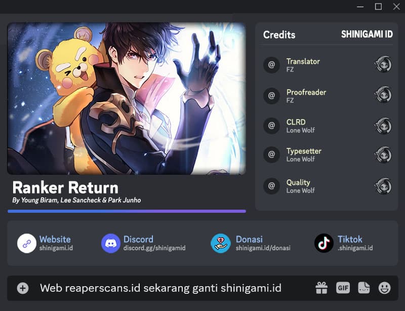 Halaman 1 dari Ranker's Return (2021) Chapter 95