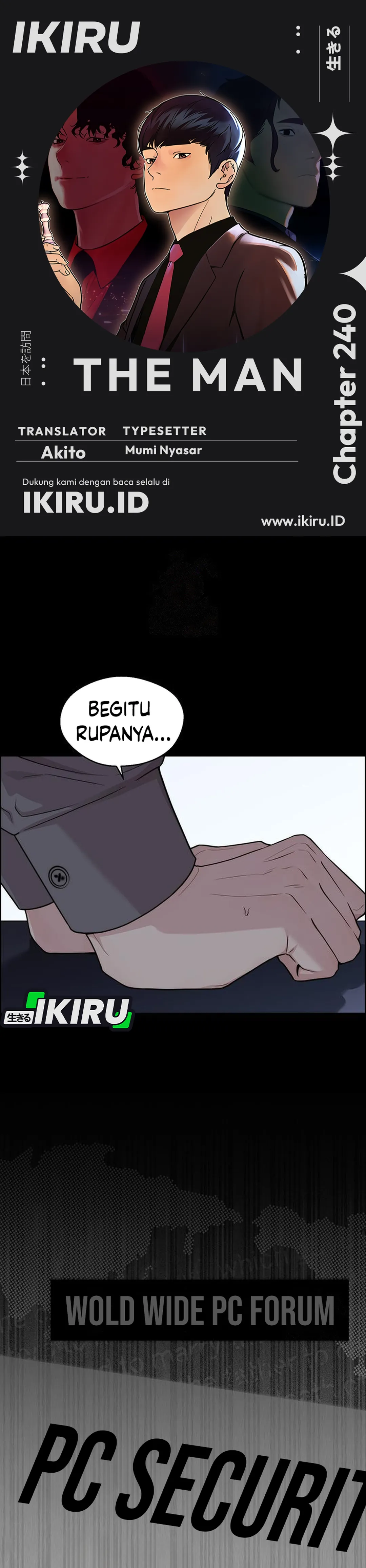 Halaman 1 dari A Man's Man Chapter 240