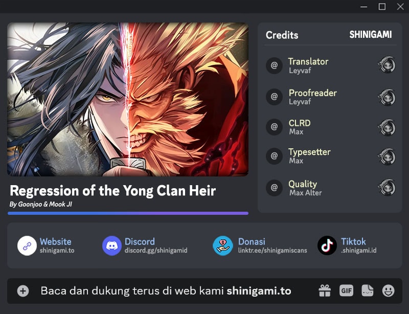Halaman 1 dari Regression of the Yong Clan Heir Chapter 48