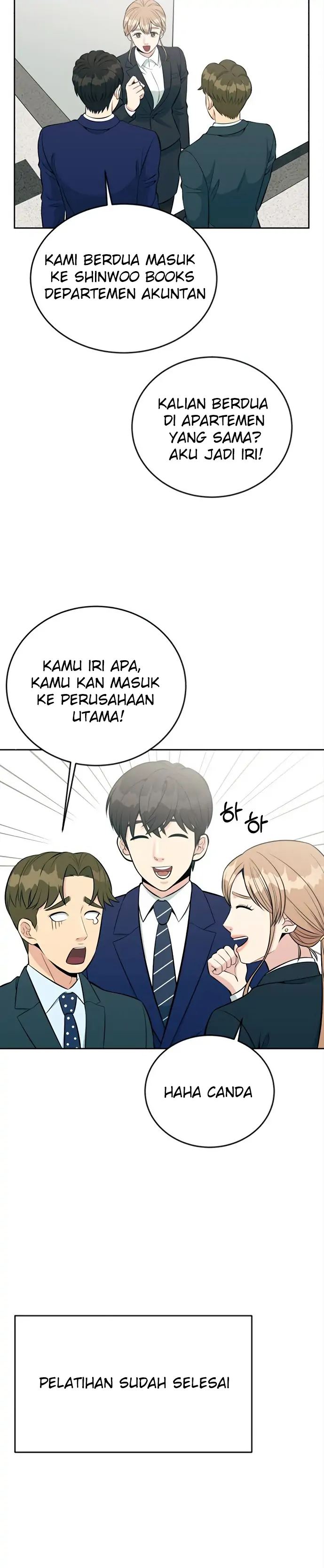 Halaman 15 dari Reincarnated as a New Employee Chapter 14