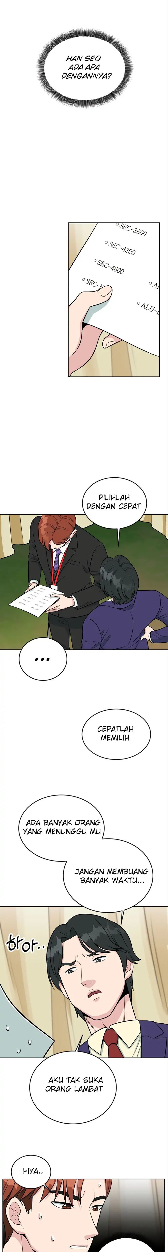 Halaman 10 dari Reincarnated as a New Employee Chapter 9