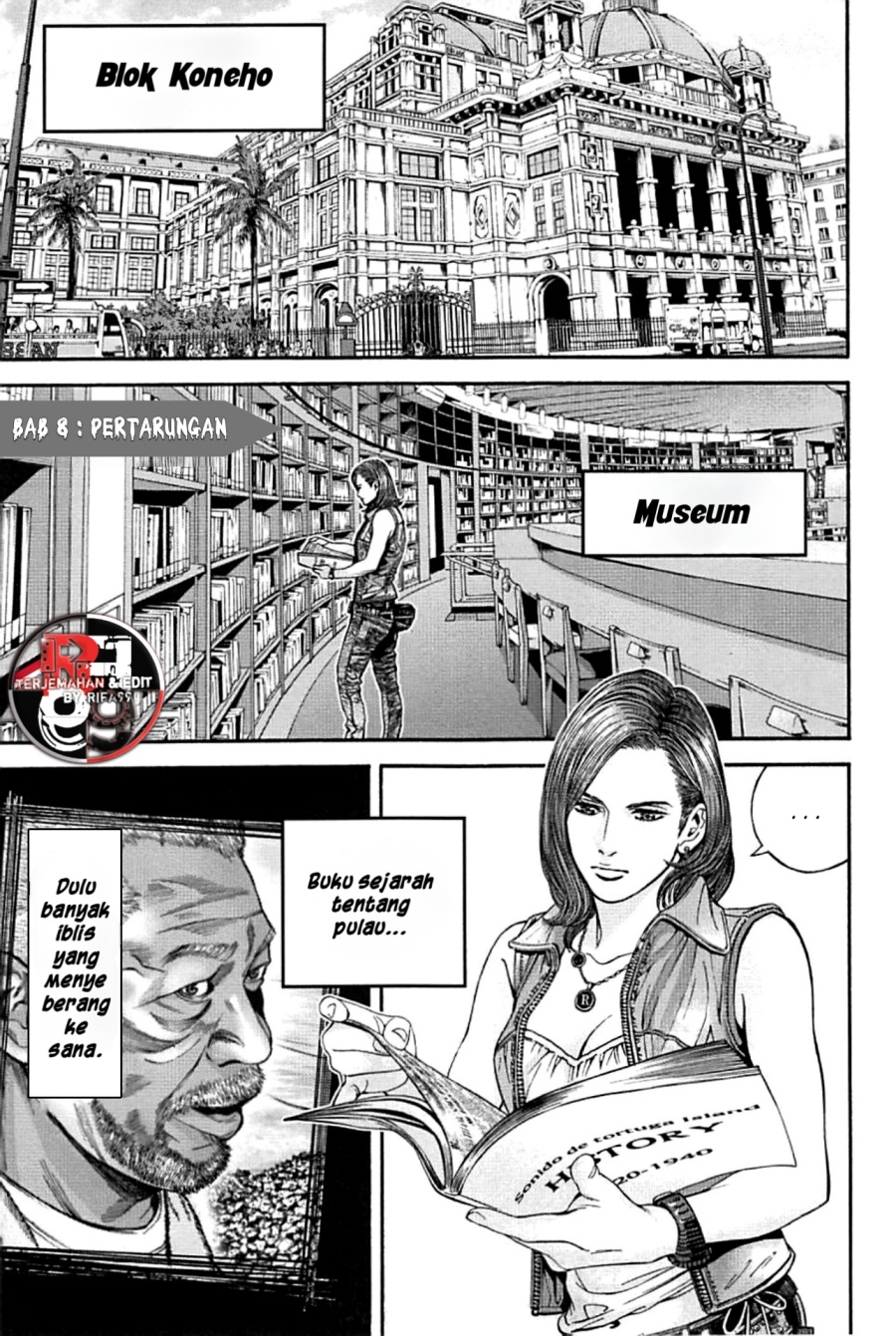 Halaman 2 dari Biohazard - Heavenly Island Chapter 8
