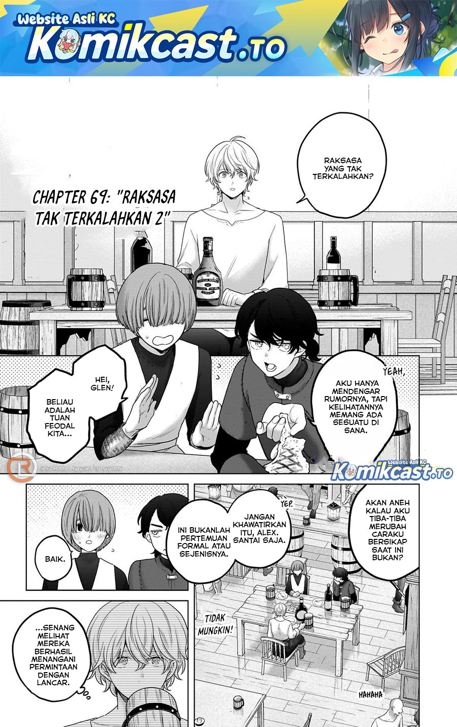Halaman 2 dari Saihate no Paladin Chapter 69