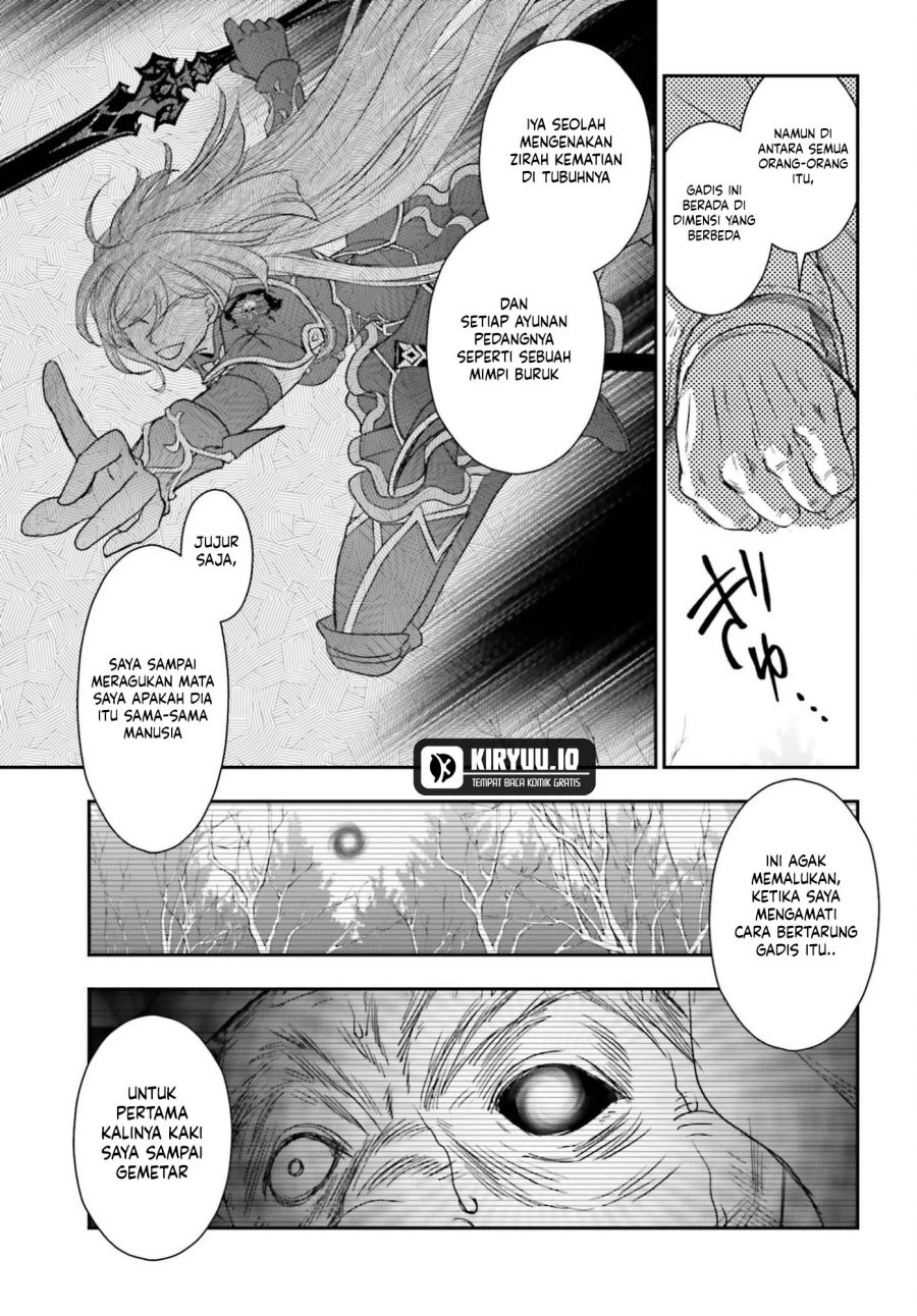 Shinigami ni Sodaterareta Shoujo wa Shikkoku no Tsurugi wo Mune ni Idaku chapter 56 halaman 16