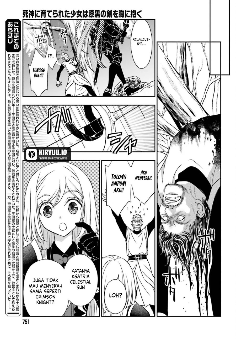 Shinigami ni Sodaterareta Shoujo wa Shikkoku no Tsurugi wo Mune ni Idaku chapter 56 halaman 4
