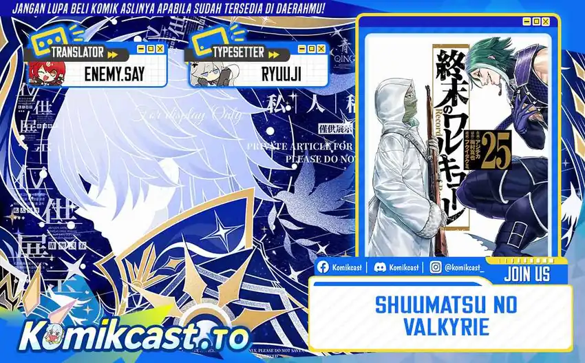 Halaman 1 dari Shuumatsu no Valkyrie Chapter 114