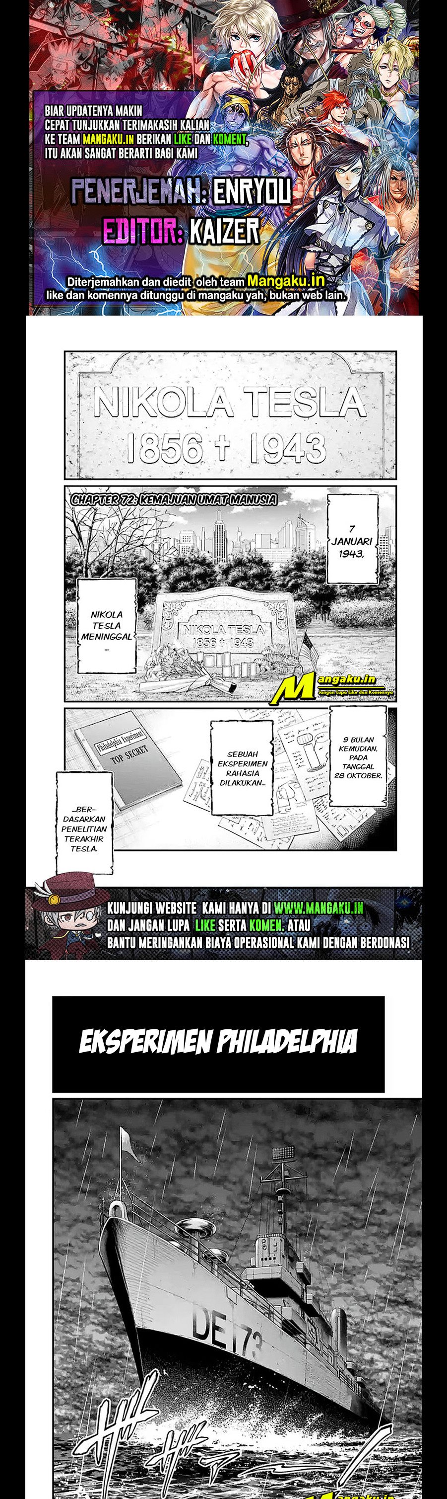 Halaman 1 dari Shuumatsu no Valkyrie Chapter 72.1