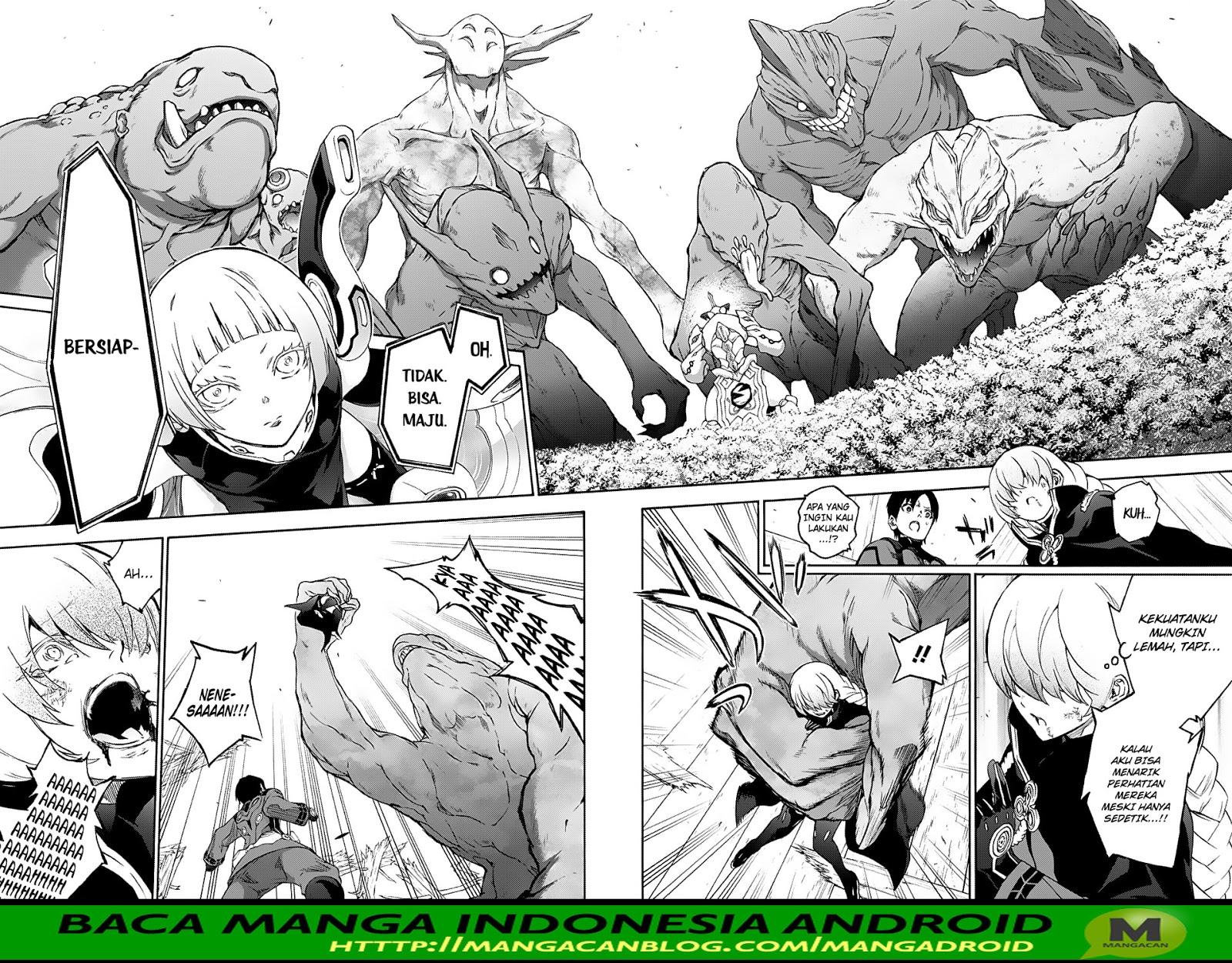 Halaman 9 dari Sousei no Onmyouji Chapter 65