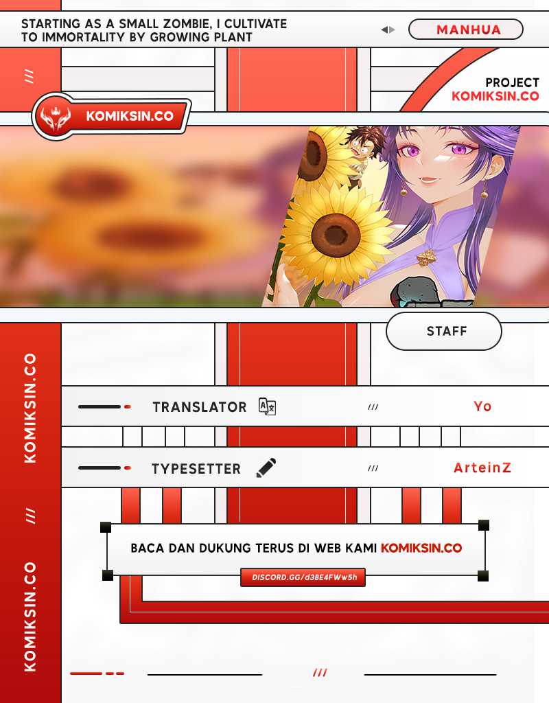 Halaman 1 dari Starting as a Small Zombie, I Cultivate to Immortality by Growing Plants Chapter 13