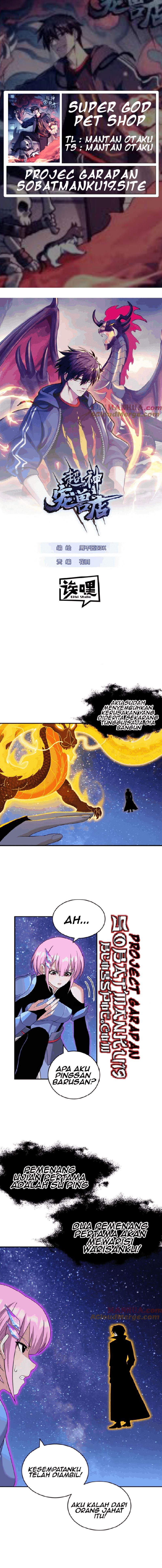 Halaman 1 dari Super God Pet Shop Chapter 111