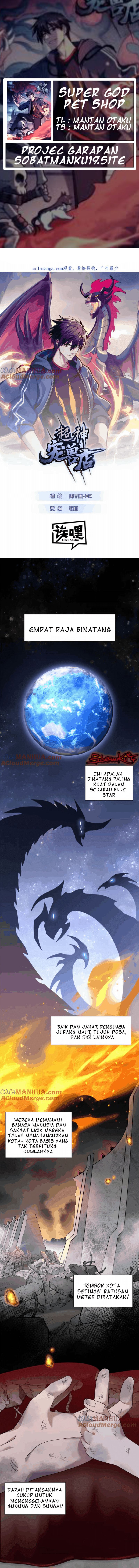 Halaman 1 dari Super God Pet Shop Chapter 120