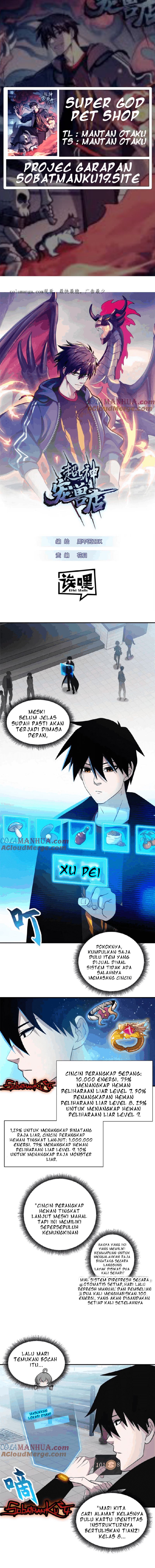 Halaman 1 dari Super God Pet Shop Chapter 121
