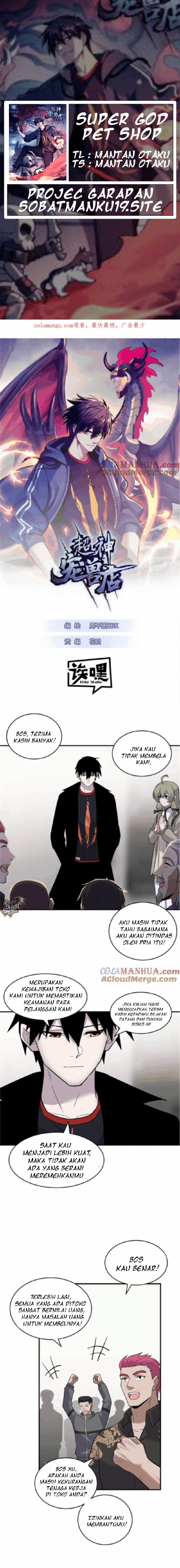 Halaman 1 dari Super God Pet Shop Chapter 129