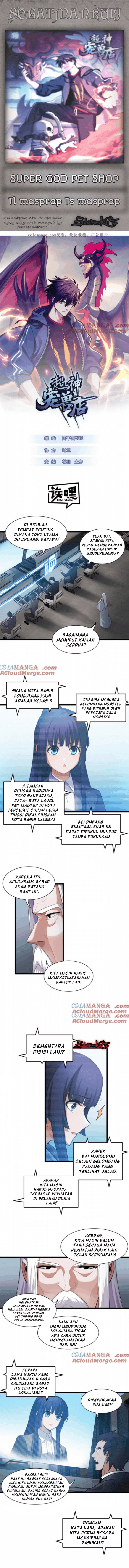 Halaman 1 dari Super God Pet Shop Chapter 145
