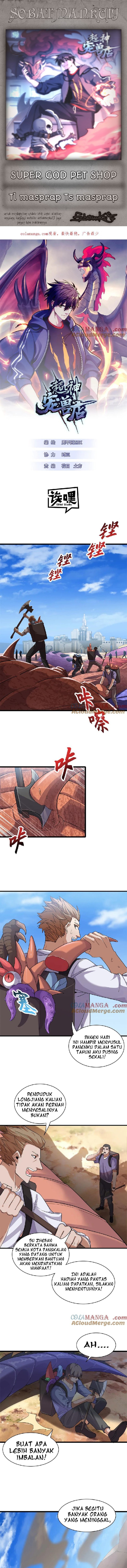 Halaman 1 dari Super God Pet Shop Chapter 152