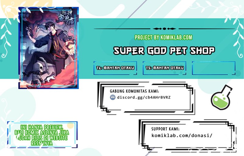 Halaman 1 dari Super God Pet Shop Chapter 5