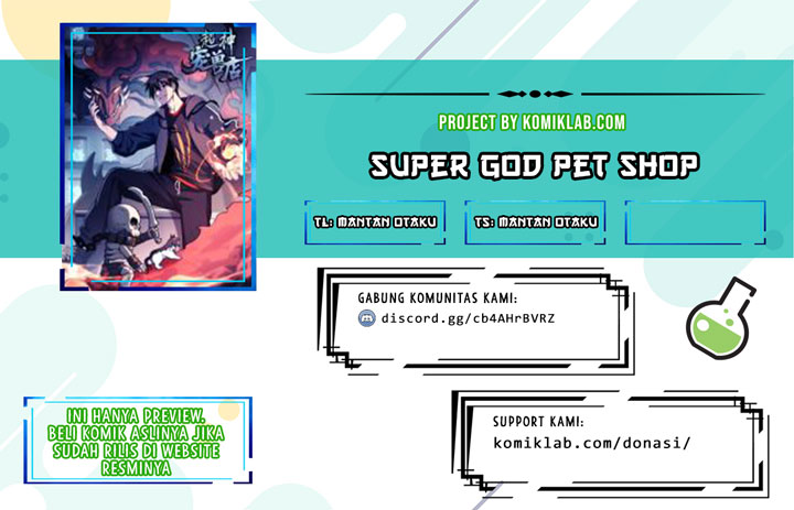 Halaman 1 dari Super God Pet Shop Chapter 62