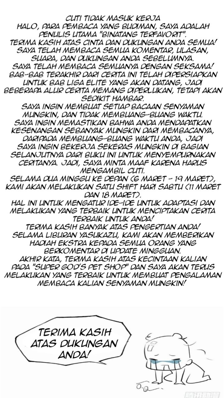 Halaman 46 dari Super God Pet Shop Chapter 73