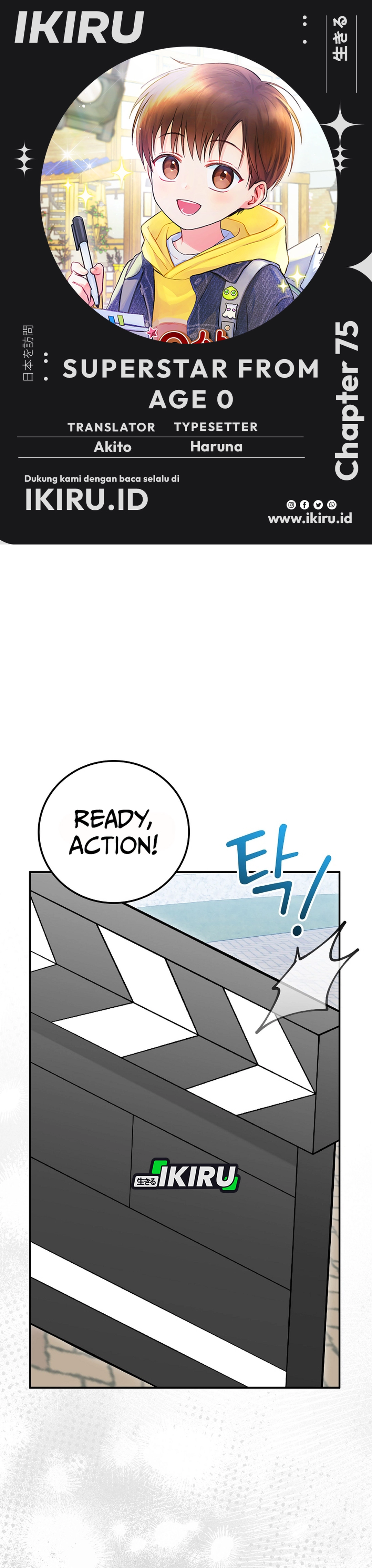 Halaman 1 dari Superstar From Age 0 Chapter 75