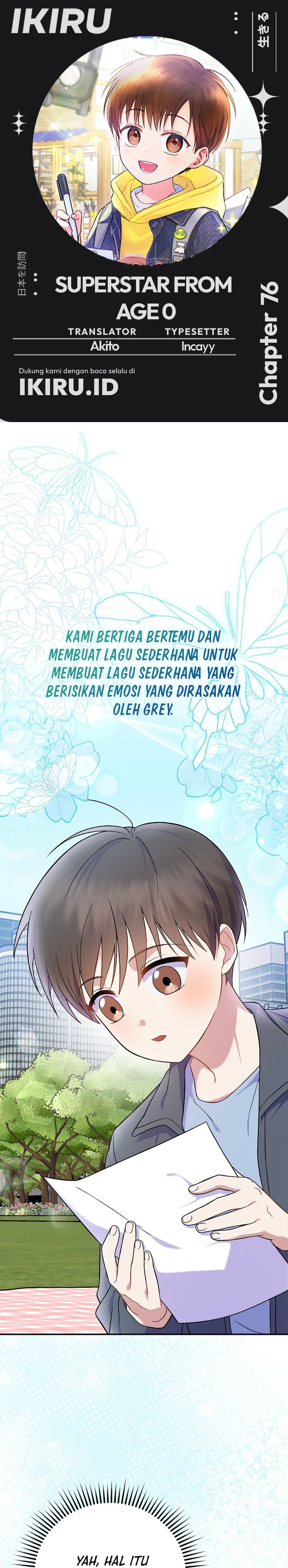 Halaman 1 dari Superstar From Age 0 Chapter 76