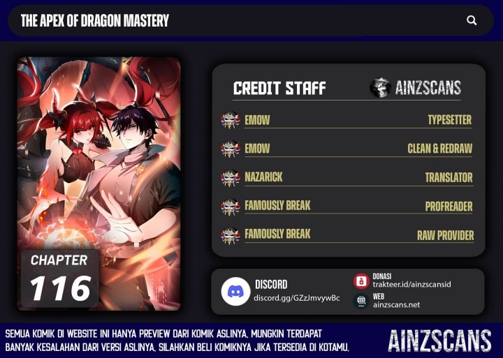 Halaman 1 dari The Apex of Dragon Mastery Chapter 116