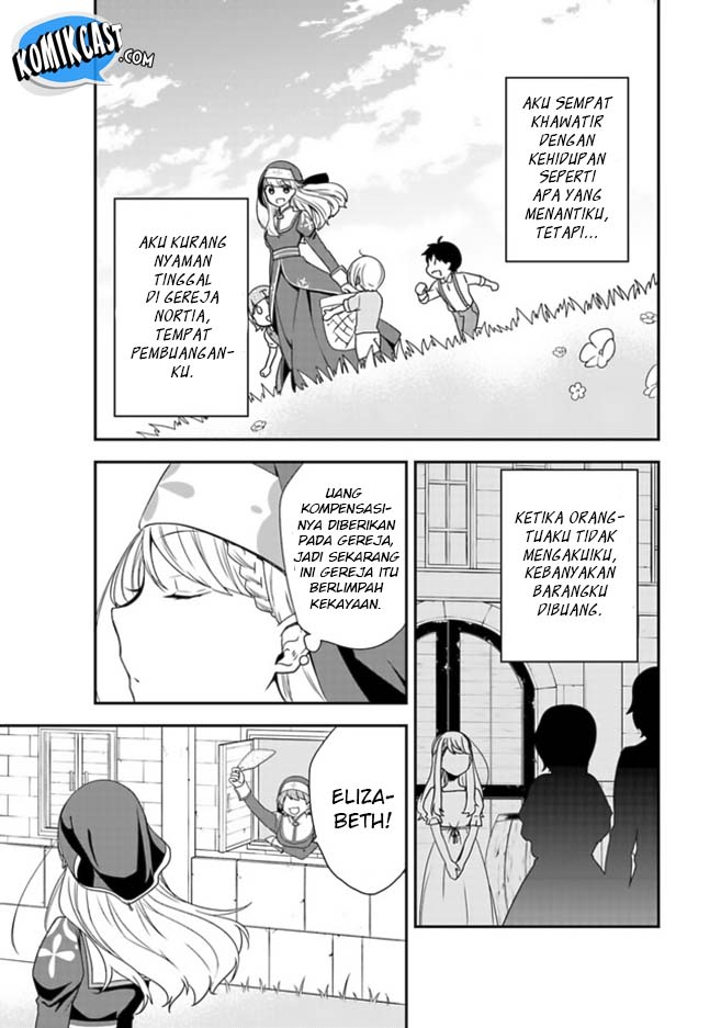 Halaman 11 dari Akuyaku Reijou no Tsuihougo! Kyoukai Kaikaku Gohan de Yuuyuu Sister Kurashi Chapter 1