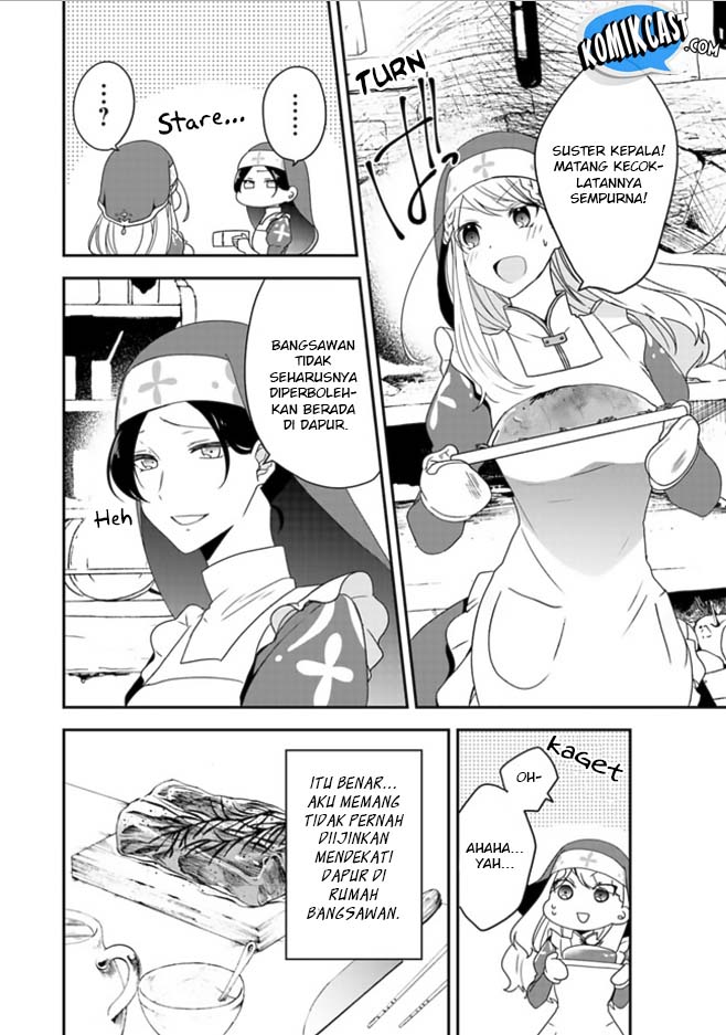 Halaman 14 dari Akuyaku Reijou no Tsuihougo! Kyoukai Kaikaku Gohan de Yuuyuu Sister Kurashi Chapter 1
