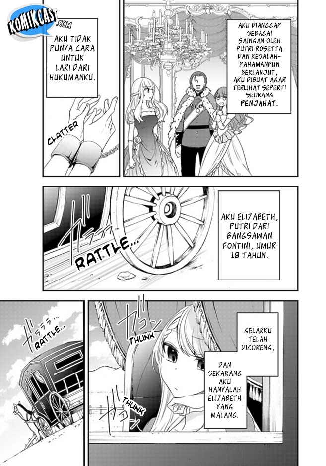 Halaman 7 dari Akuyaku Reijou no Tsuihougo! Kyoukai Kaikaku Gohan de Yuuyuu Sister Kurashi Chapter 1