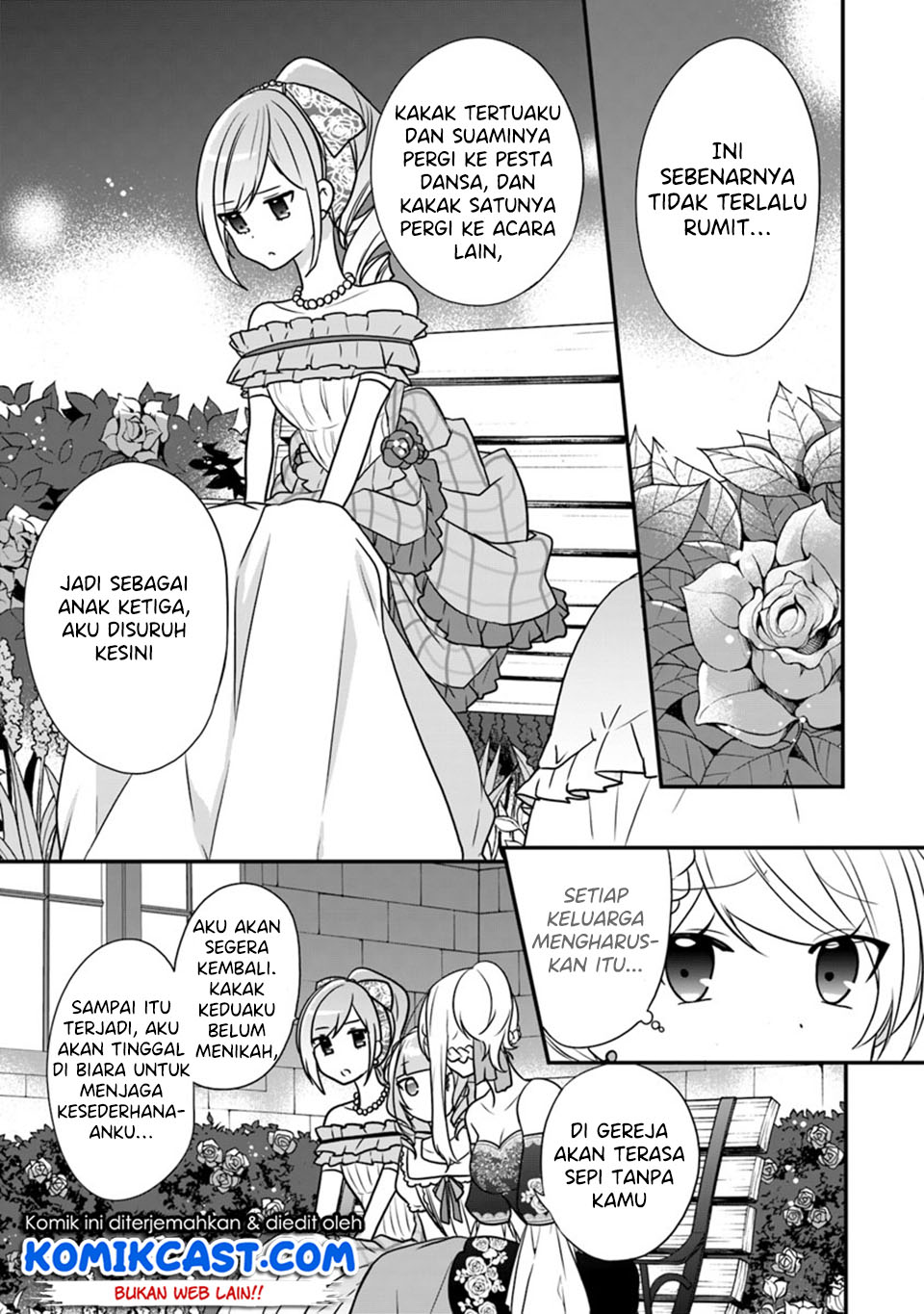 Halaman 14 dari Akuyaku Reijou no Tsuihougo! Kyoukai Kaikaku Gohan de Yuuyuu Sister Kurashi Chapter 10