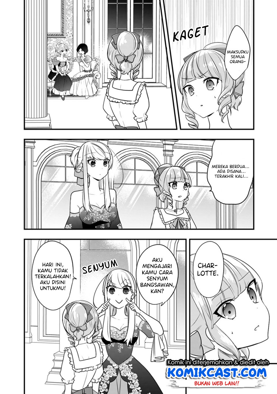 Halaman 9 dari Akuyaku Reijou no Tsuihougo! Kyoukai Kaikaku Gohan de Yuuyuu Sister Kurashi Chapter 10