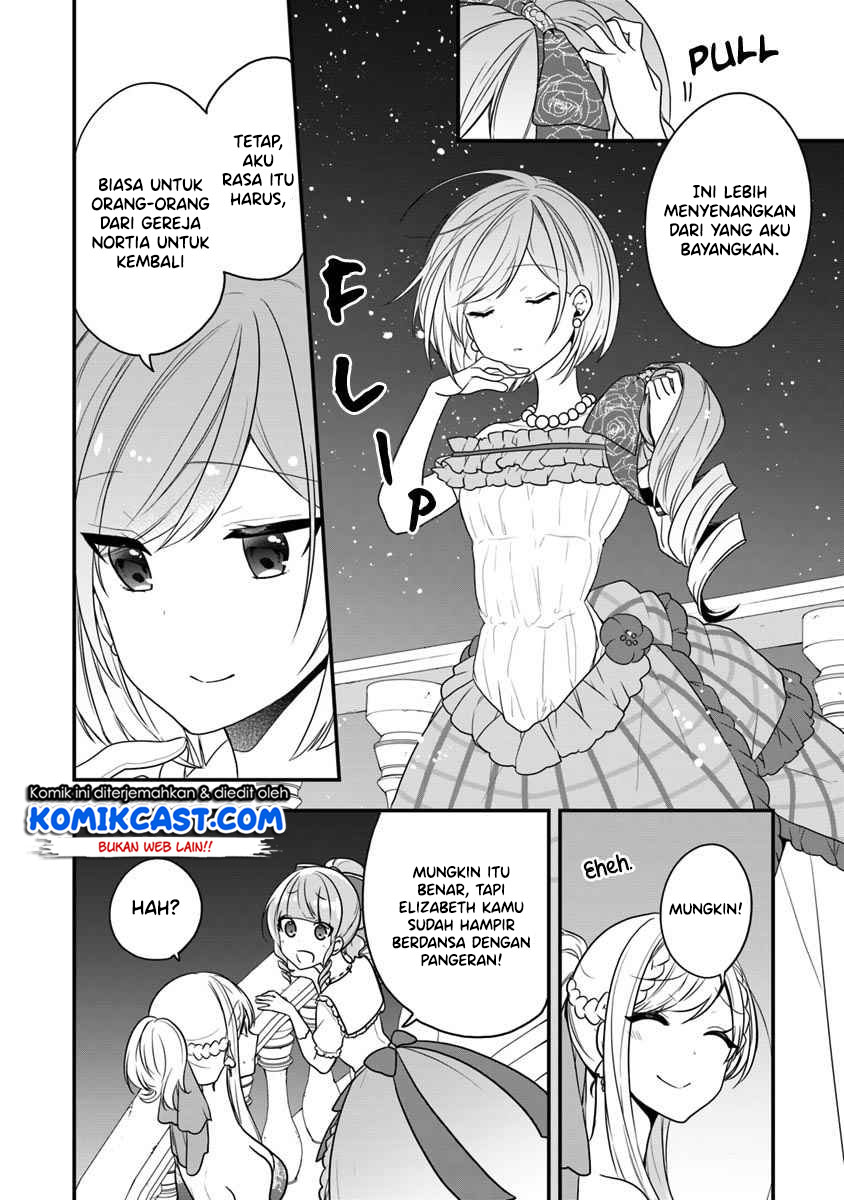 Halaman 13 dari Akuyaku Reijou no Tsuihougo! Kyoukai Kaikaku Gohan de Yuuyuu Sister Kurashi Chapter 12