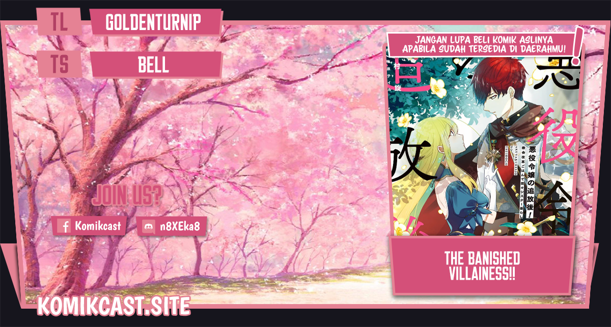 Halaman 1 dari Akuyaku Reijou no Tsuihougo! Kyoukai Kaikaku Gohan de Yuuyuu Sister Kurashi Chapter 19.5
